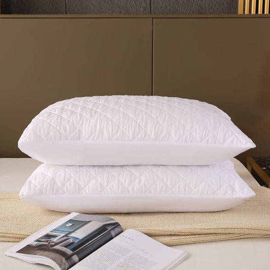 Pack of 2 100% Waterproof Pillow Protector- Ultrasonic Quilting