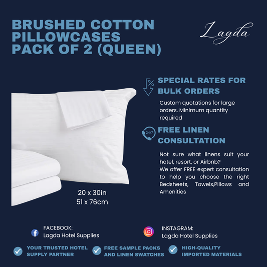 Brushed Cotton Pillowcases (2pcs)