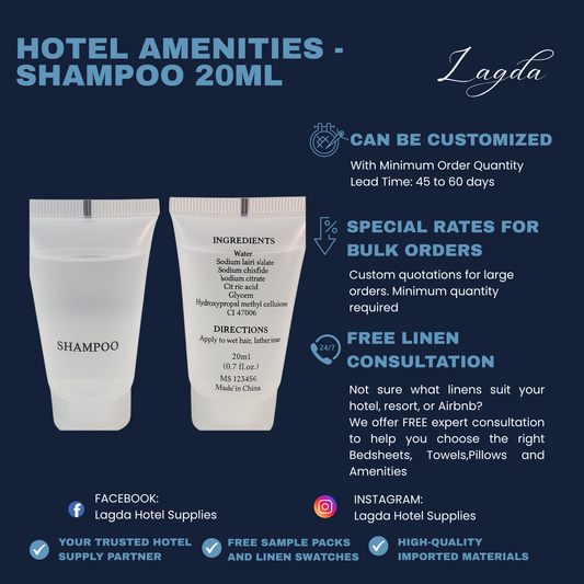 50-Pieces Hotel Amenities/ Guest Kits – Dental Kit/Bath Gel/ Shampoo/Soap