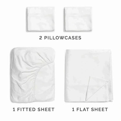 Deep-Pocket Brushed Cotton 4in1 Hotel Bedsheet Set