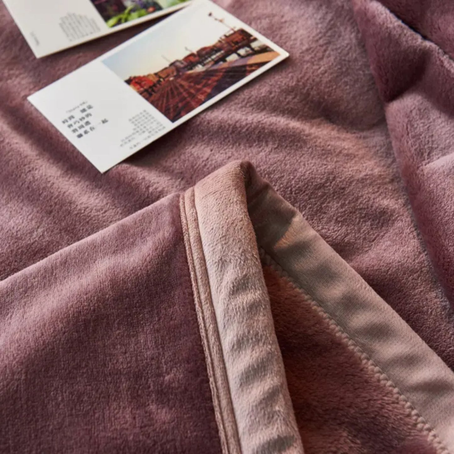 Modern Plaid Fleece Weighted Blanket