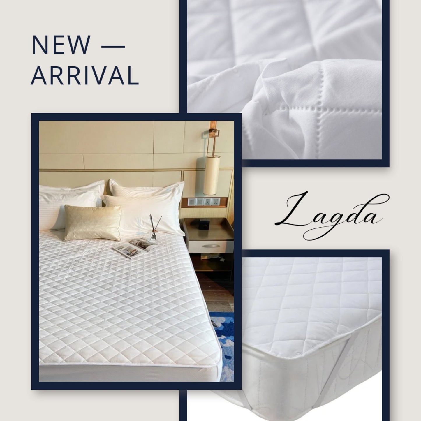 Quilted Waterproof Mattress Protector / Hotel Mattress Protector/ Waterproof Pillow Protector