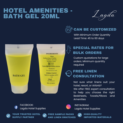 50-Pieces Hotel Amenities/ Guest Kits – Dental Kit/Bath Gel/ Shampoo/Soap