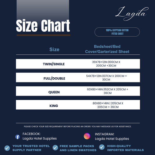 100% EGYPTIAN COTTON  FITTED SHEET