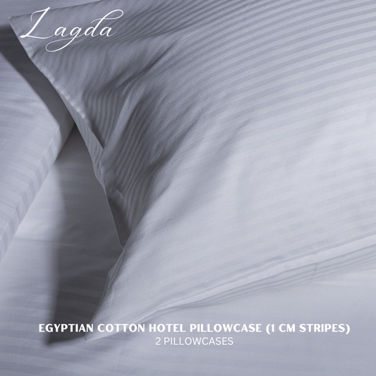 100% EGYPTIAN COTTON HOTEL PILLOWCASES Pack of 2