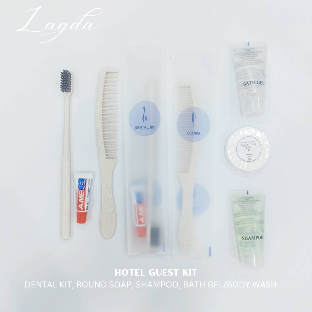 50-Pieces Hotel Amenities/ Guest Kits – Dental Kit/Bath Gel/ Shampoo/Soap