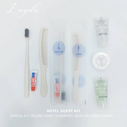 50-Pieces Hotel Amenities/ Guest Kits – Dental Kit/Bath Gel/ Shampoo/Soap