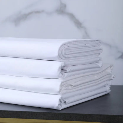 100% Egyptian Cotton Hotel Flat Sheet /Bedsheet 200TC Plain White