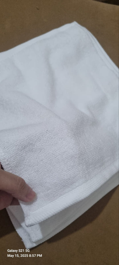10-Pack Luxury Hotel Face Towels – 100% Pure US Cotton 50grams| Soft & Absorbent | Ideal for Hotels & Spas